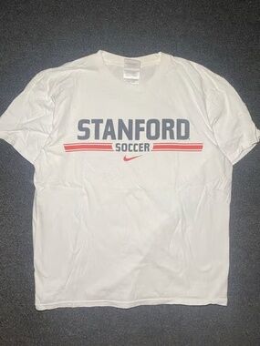 Stanford university y2k nike team center swoosh soccer shirt size medium